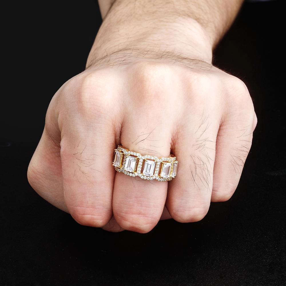 EMERALD HALO ETERNITY RING 14K - ICECI