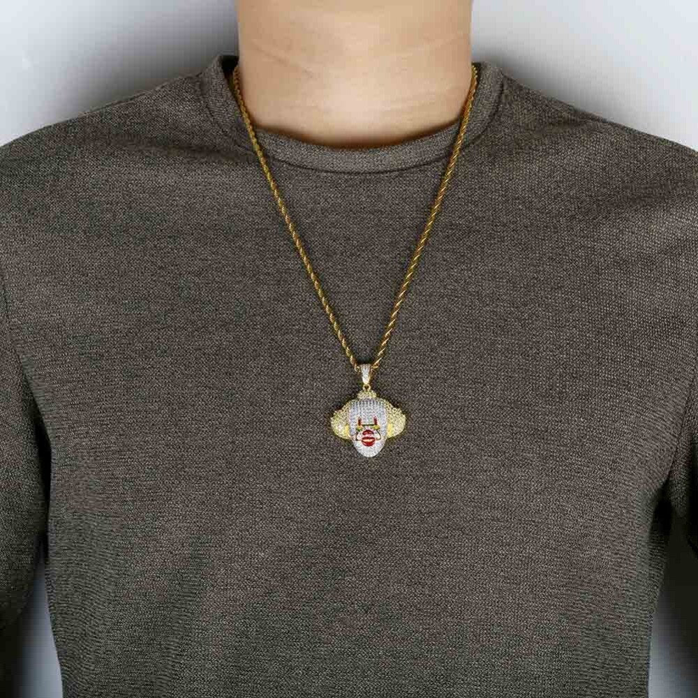Evil Dancing Clown Pendant 18K - ICECI