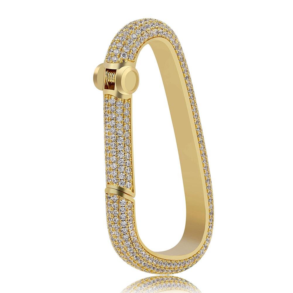 Iced Carabiner Keychain 14K - ICECI
