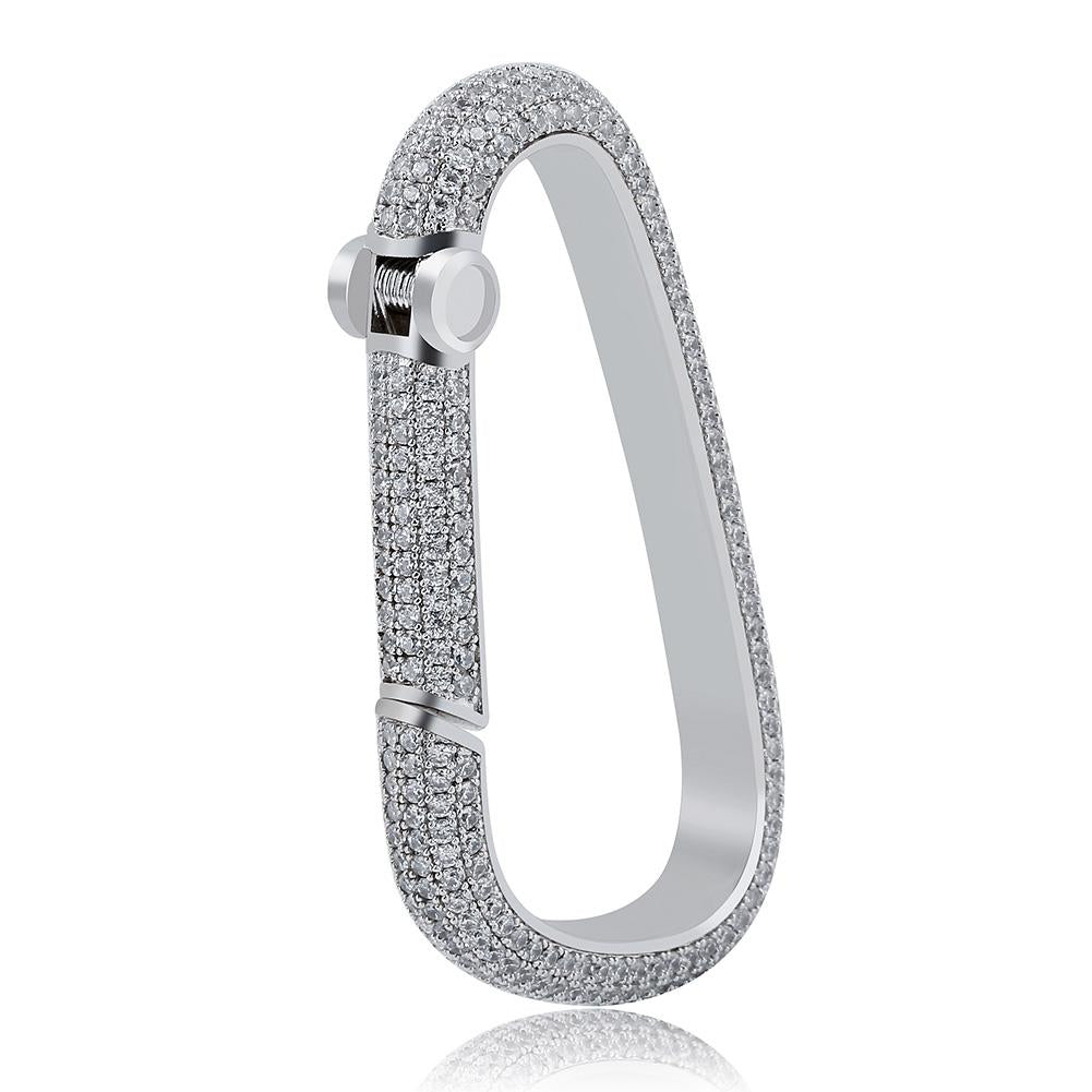 Iced Carabiner Keychain 14K - ICECI