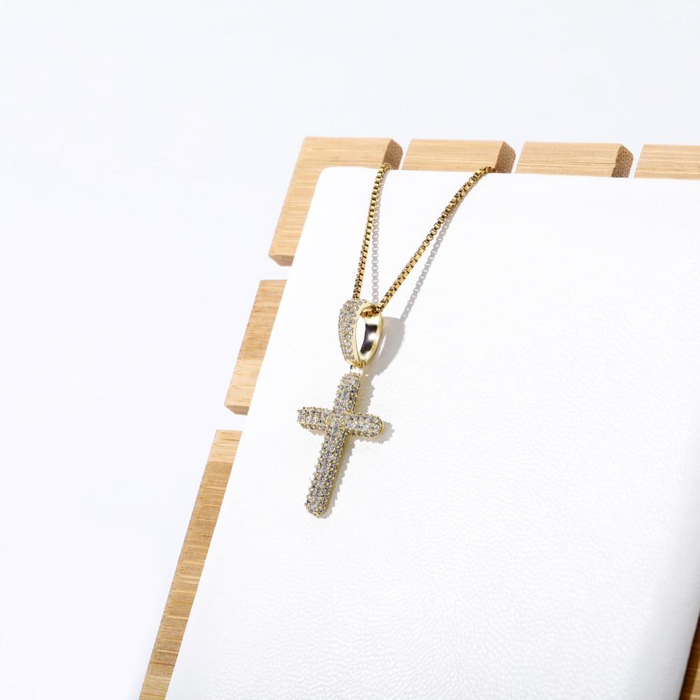 ICY CROSS PENDANT 14K X STERLING SILVER - ICECI