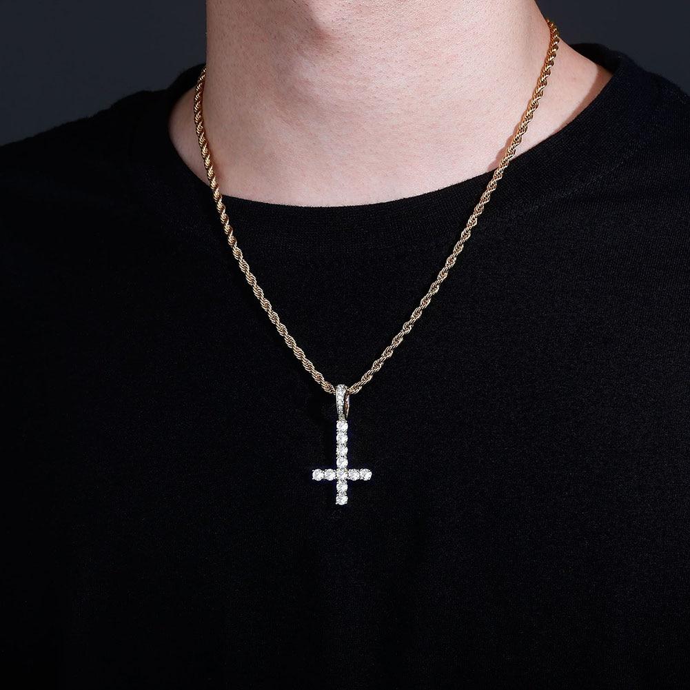 INVERTED CROSS PENDANT 14K - ICECI