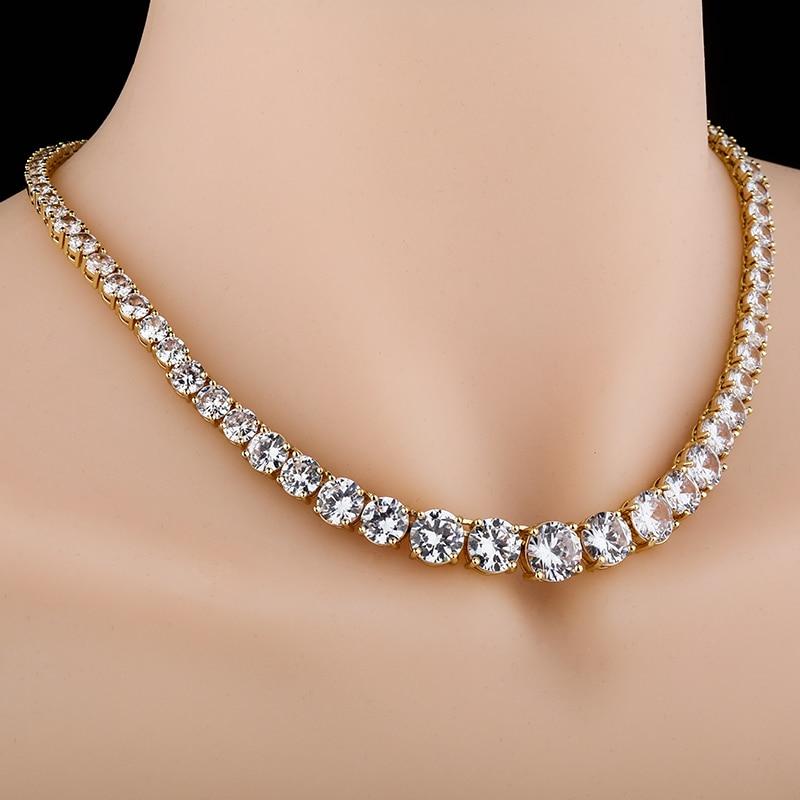 IRREGULAR TENNIS CHAIN 14K - ICECI