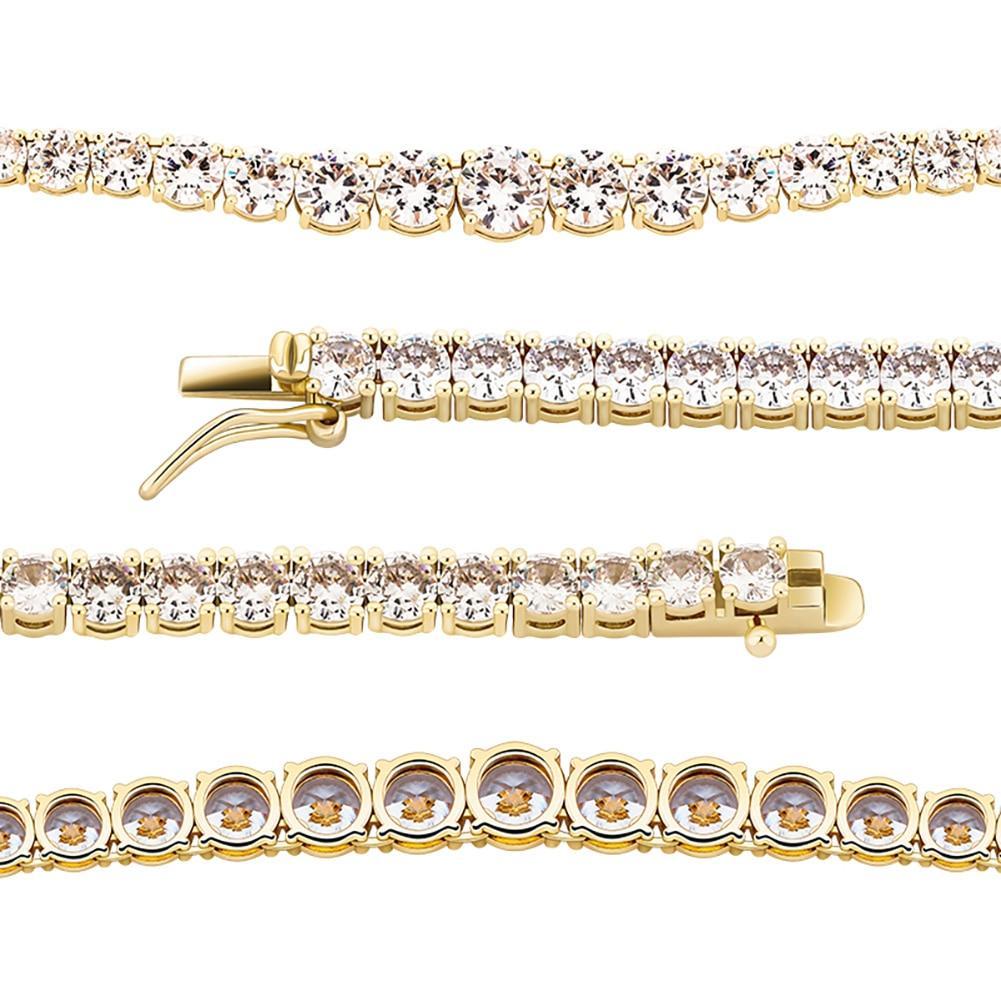 IRREGULAR TENNIS CHAIN 14K - ICECI