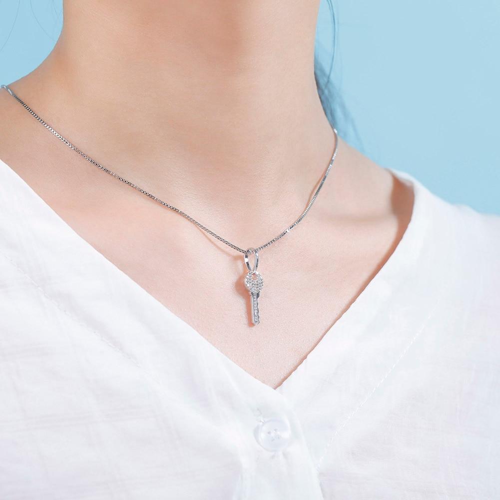 KEY PENDANT 14K X STERLING SILVER - ICECI