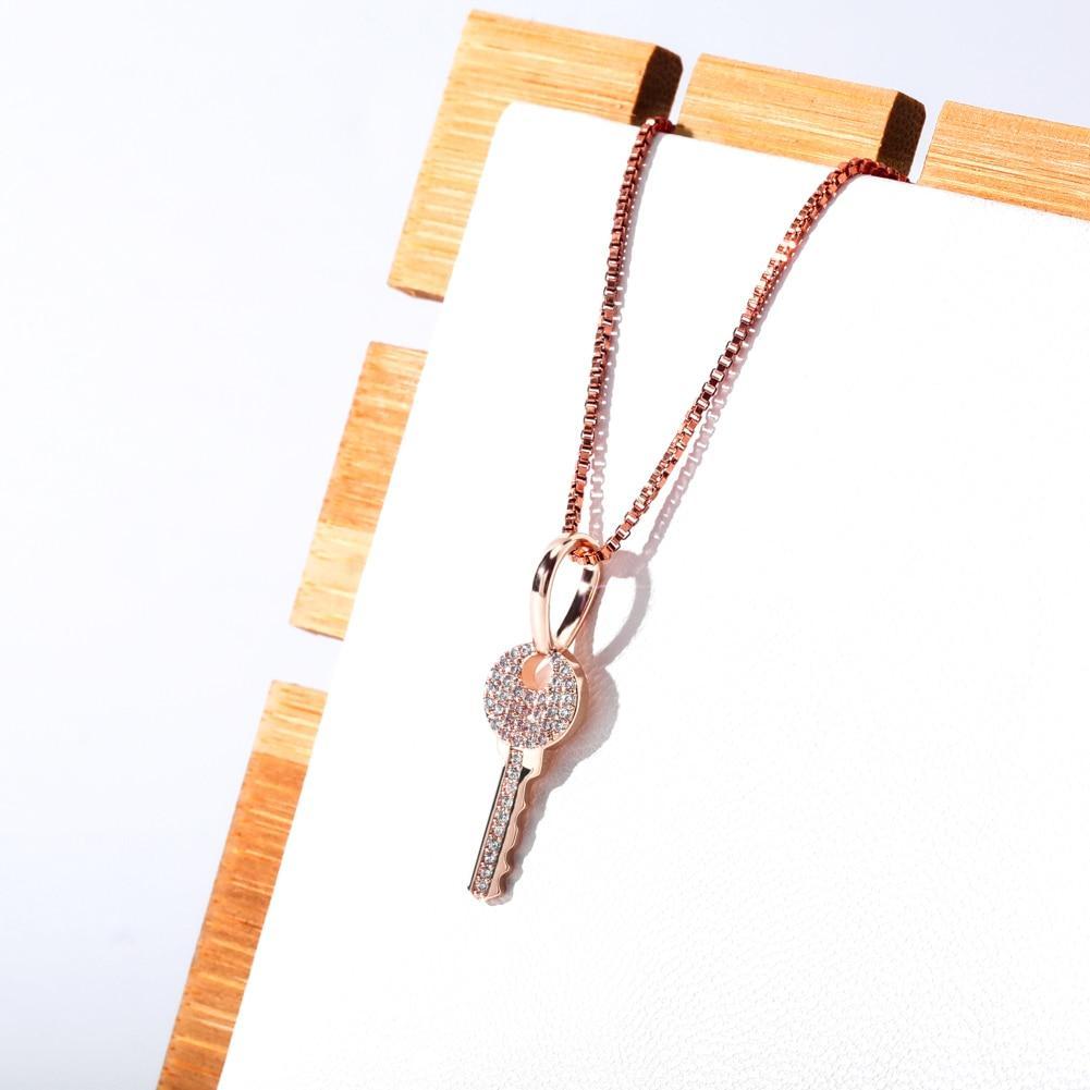 KEY PENDANT 14K X STERLING SILVER - ICECI
