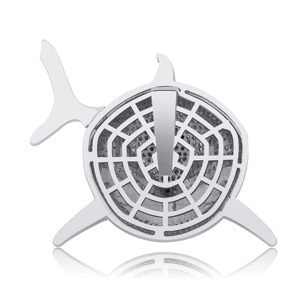 LARGE SHARK PENDANT 14K - ICECI