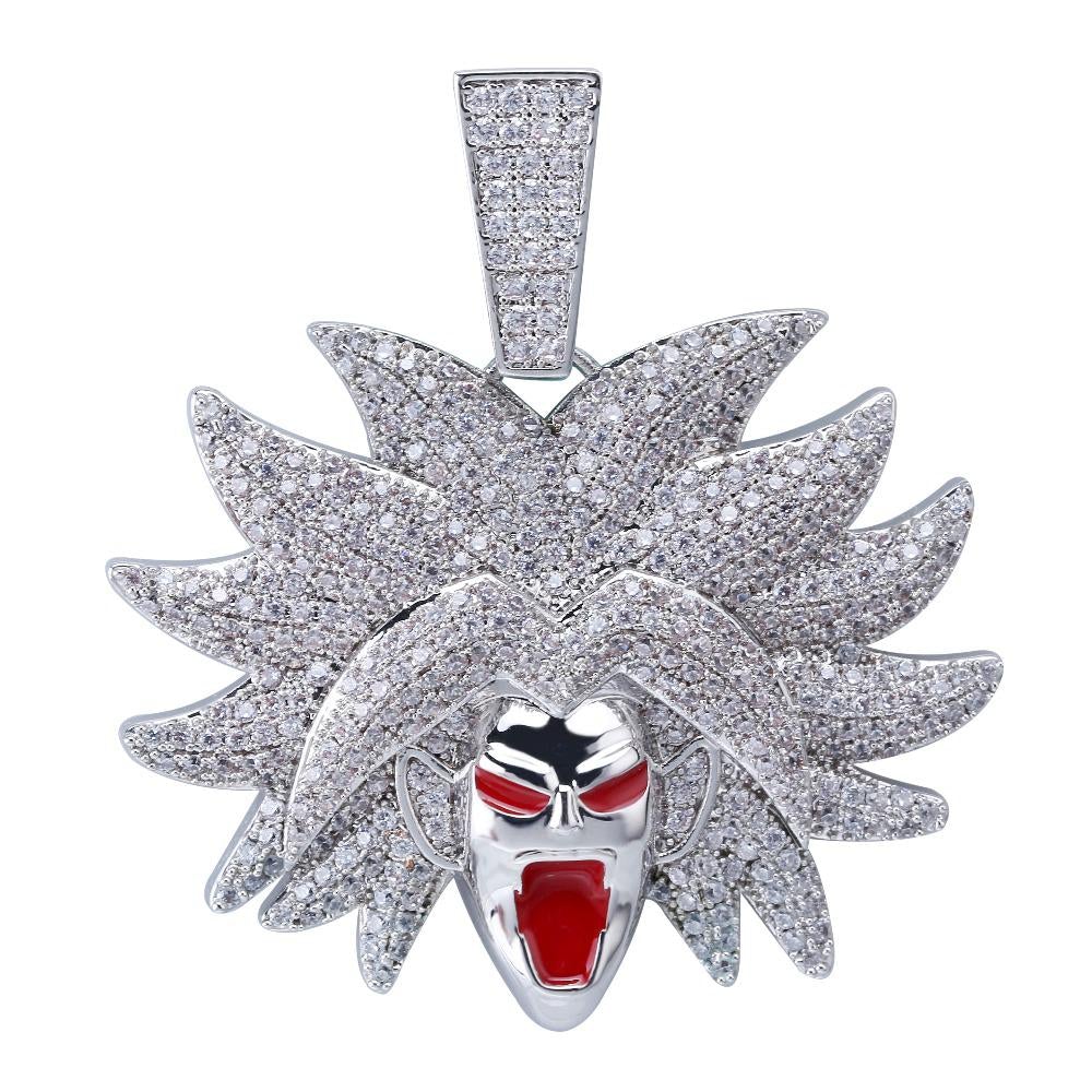 Legendary Super Saiyan Villain Pendant 18K - ICECI