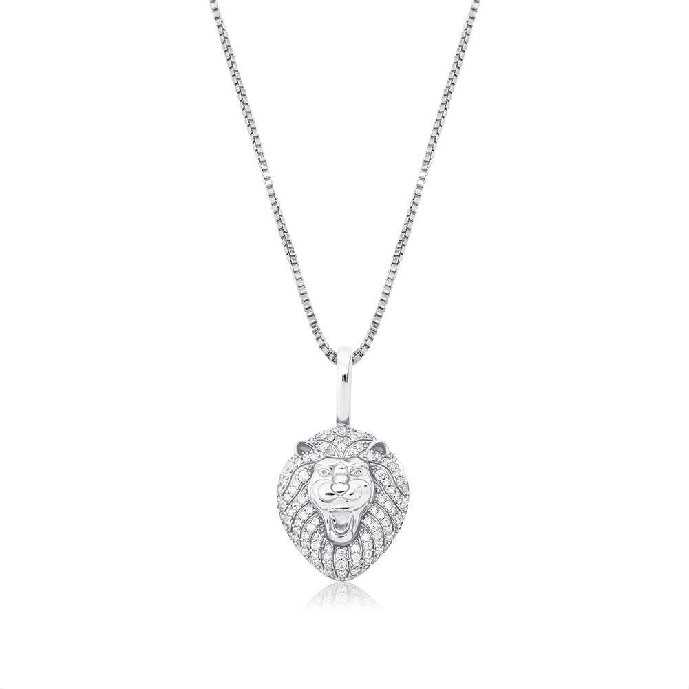 LION PENDANT 14K X STERLING SILVER - ICECI