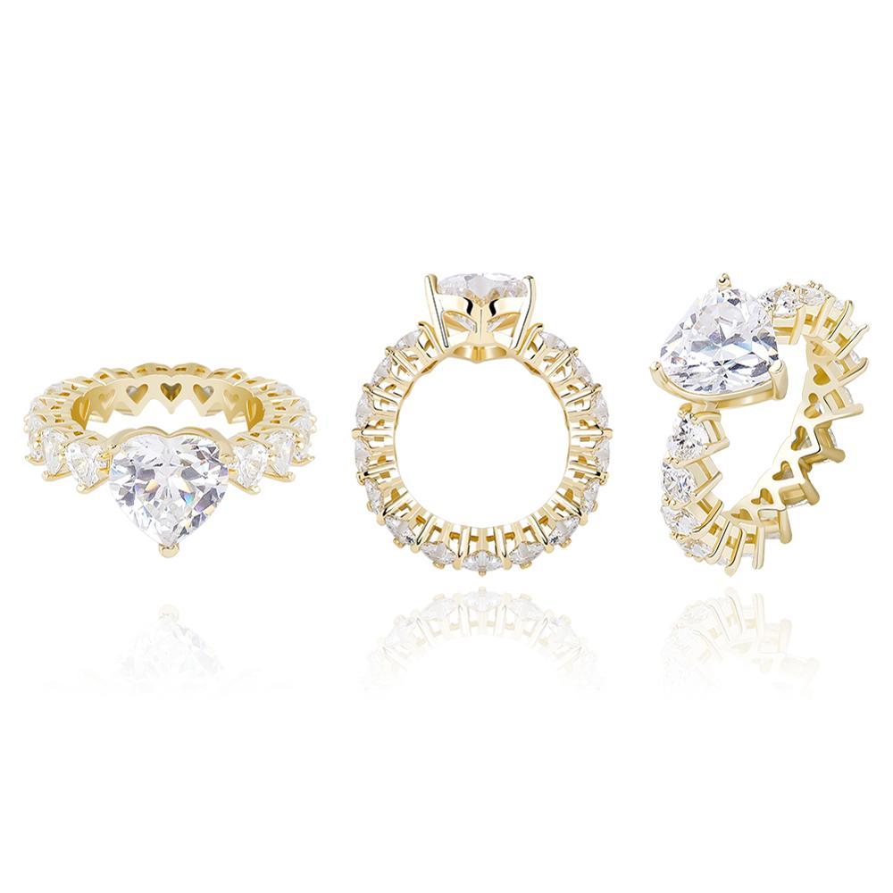 LOVE HEARTS RING 14K - ICECI