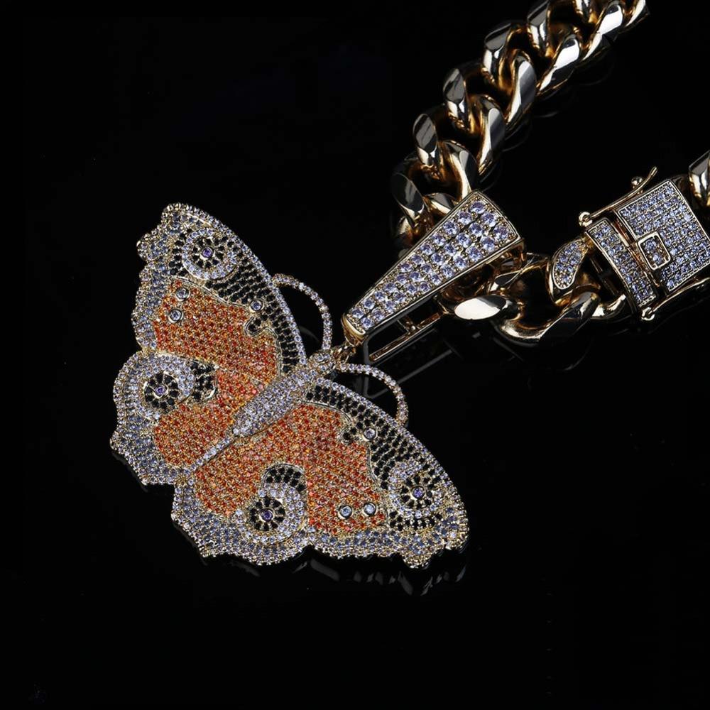 METAMORPHOSIS BUTTERFLY PENDANT 14K - ICECI