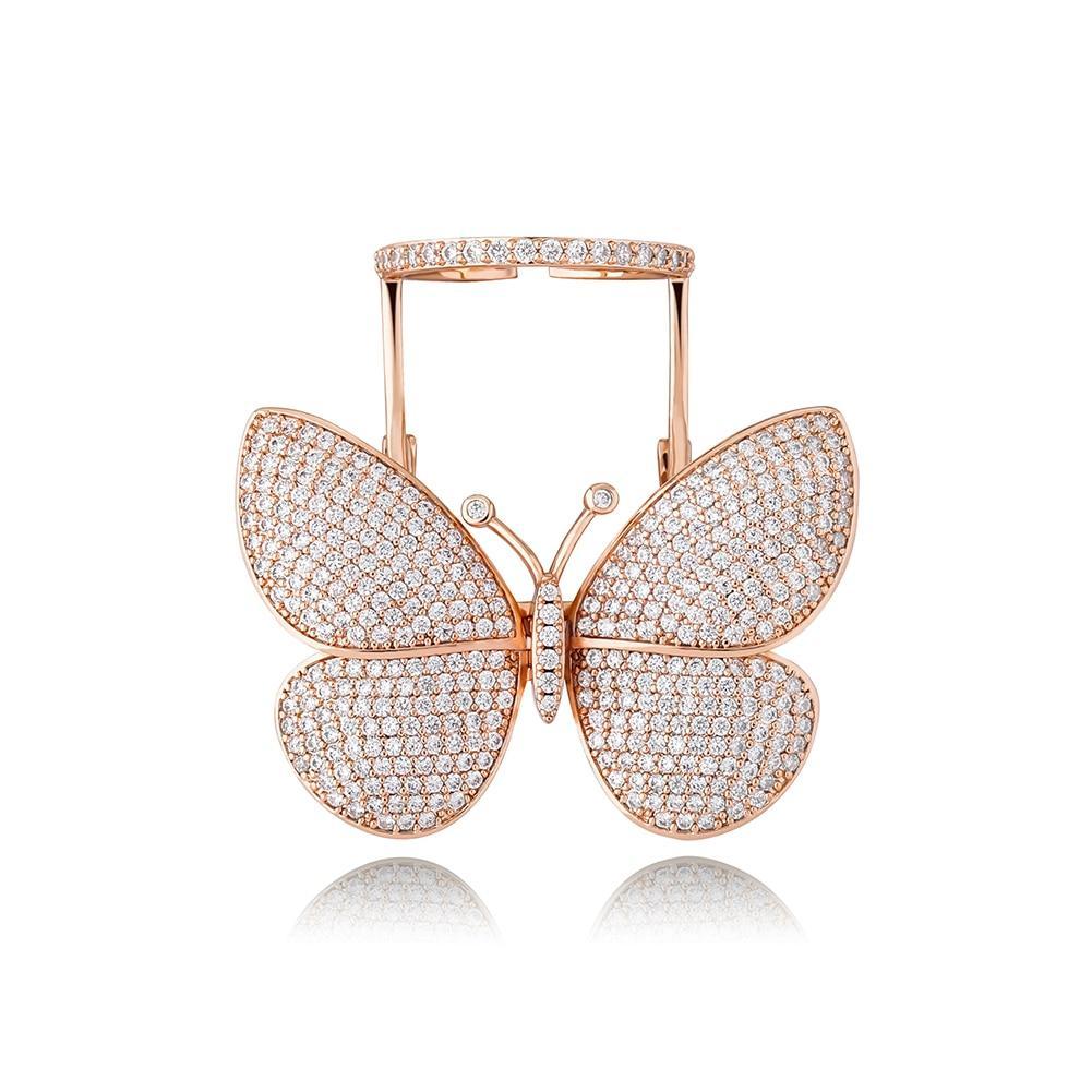 MOVEABLE BUTTERFLY RING 14K - ICECI