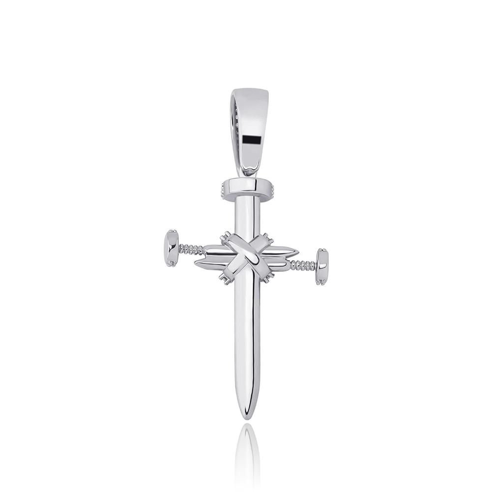 NAIL CROSS PENDANT 14K - ICECI