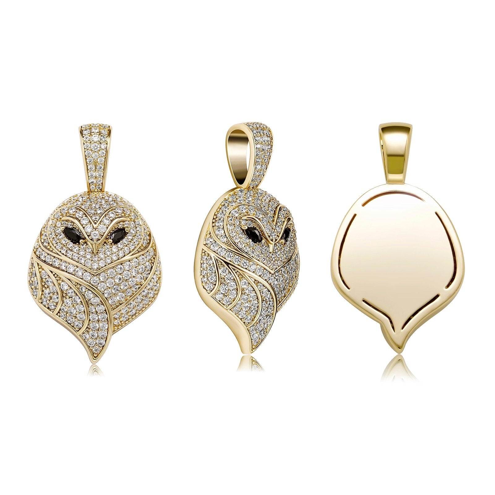 Owl Pendant 14K - ICECI