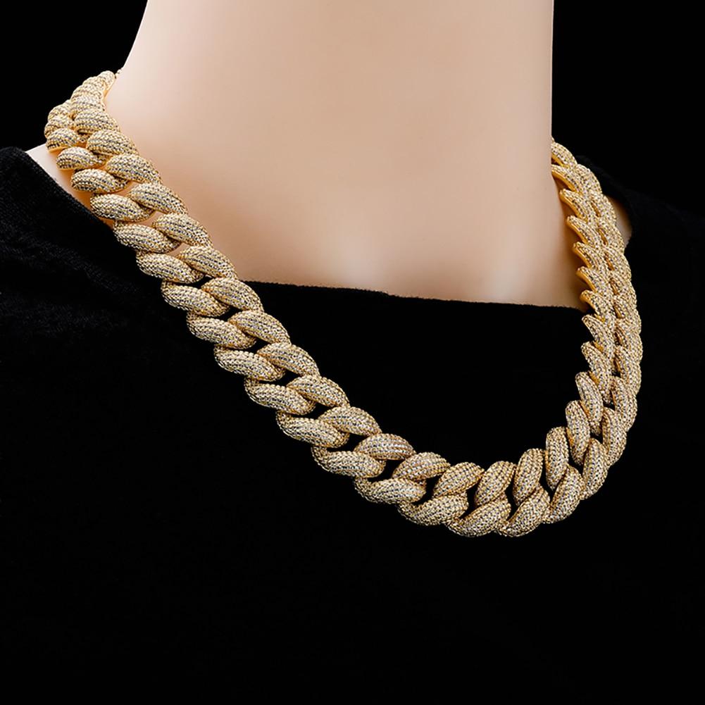 18MM ICY CUBAN LINK CHAIN 14K - ICECI