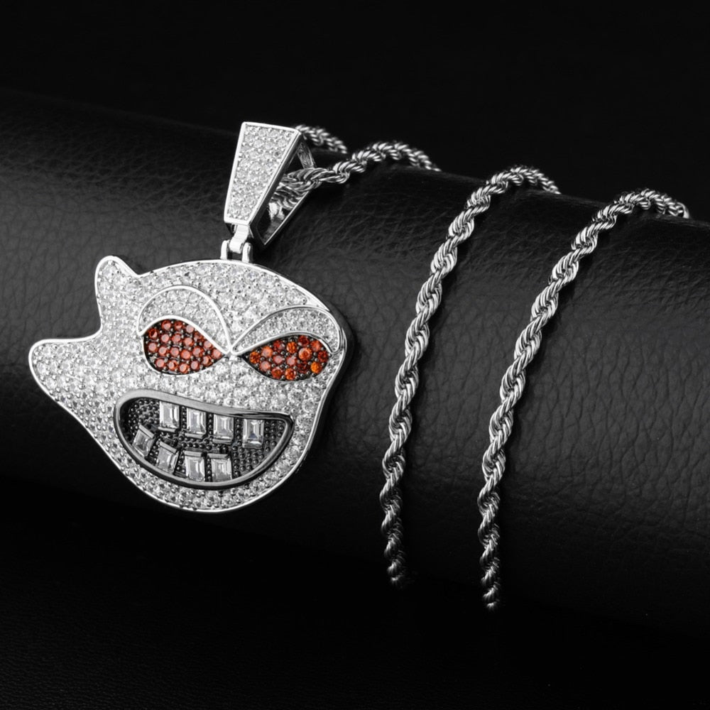 Red Eyes Spirit Pendant 14K - ICECI