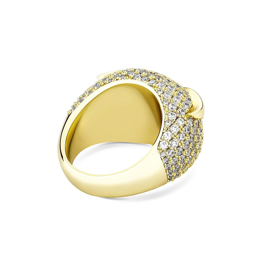 RUBY SNOWY OWL RING 14K - ICECI