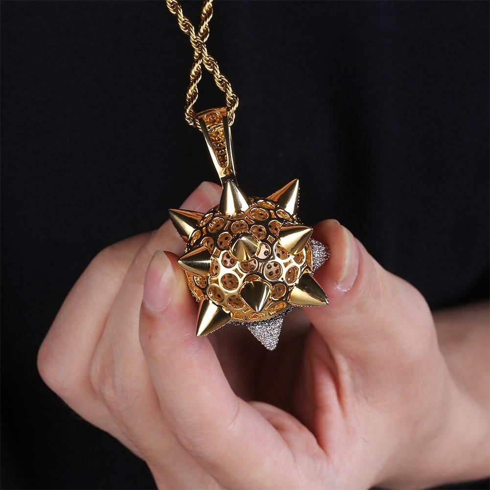 SPIKE 8-BALL BILLIARD PENDANT 18K - ICECI