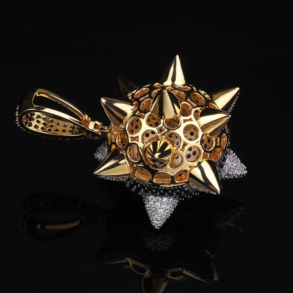 SPIKE 8-BALL BILLIARD PENDANT 18K - ICECI