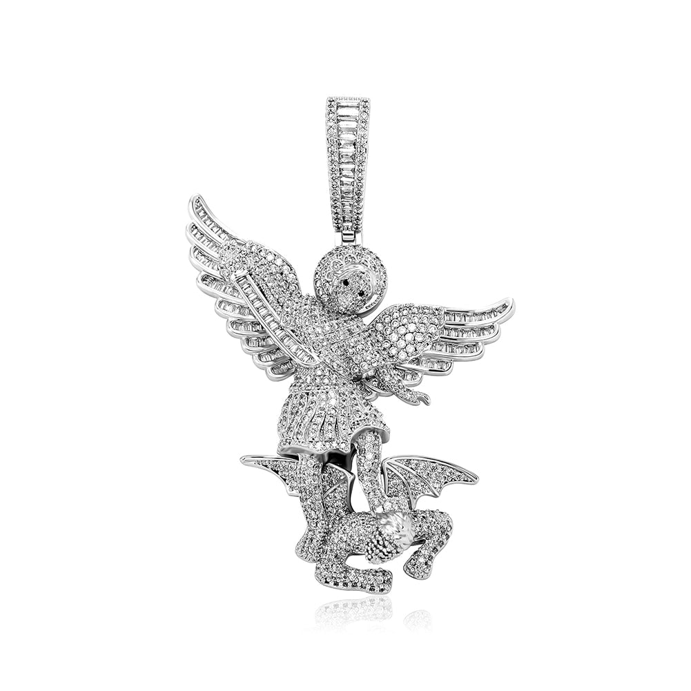 St. Michael The Archangel Pendant 14K - ICECI