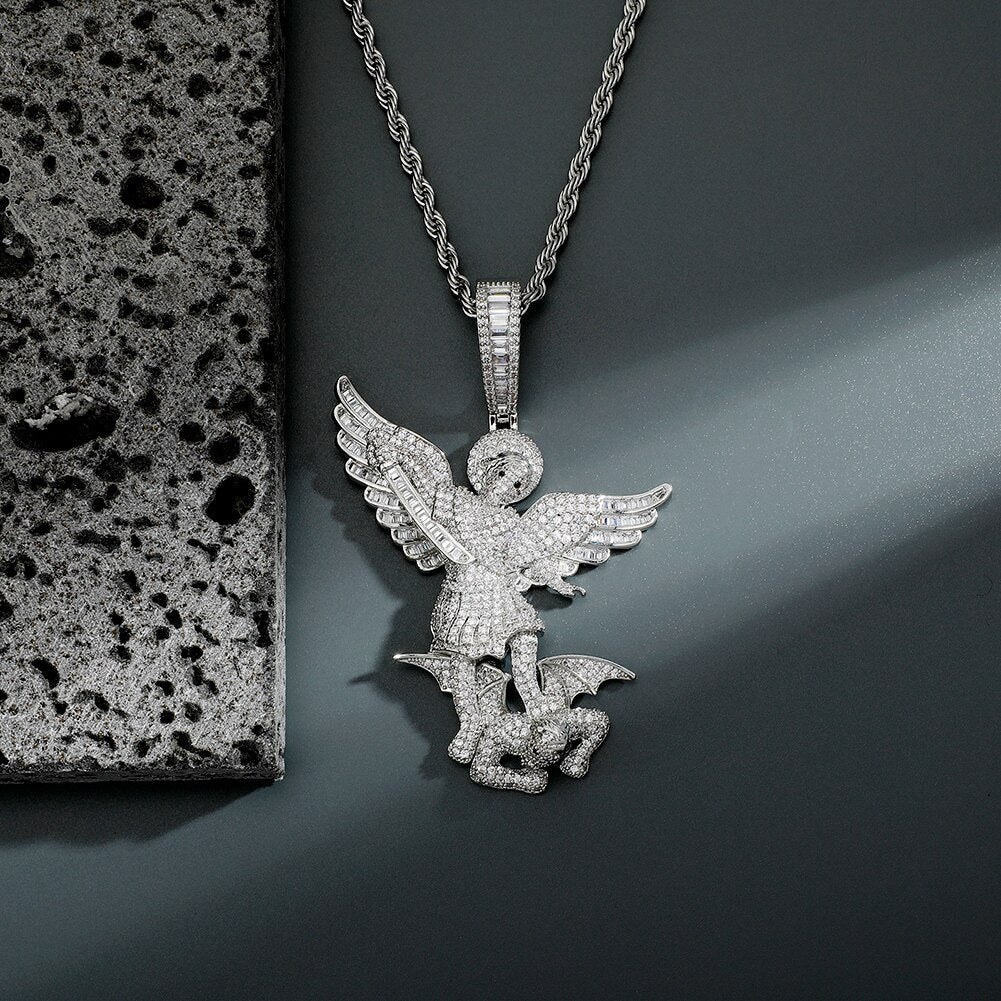 St. Michael The Archangel Pendant 14K - ICECI