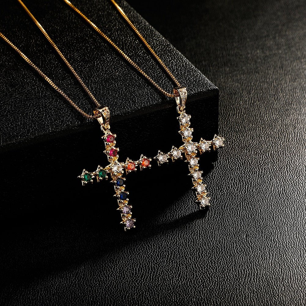 Star Cross Pendant 14K - ICECI