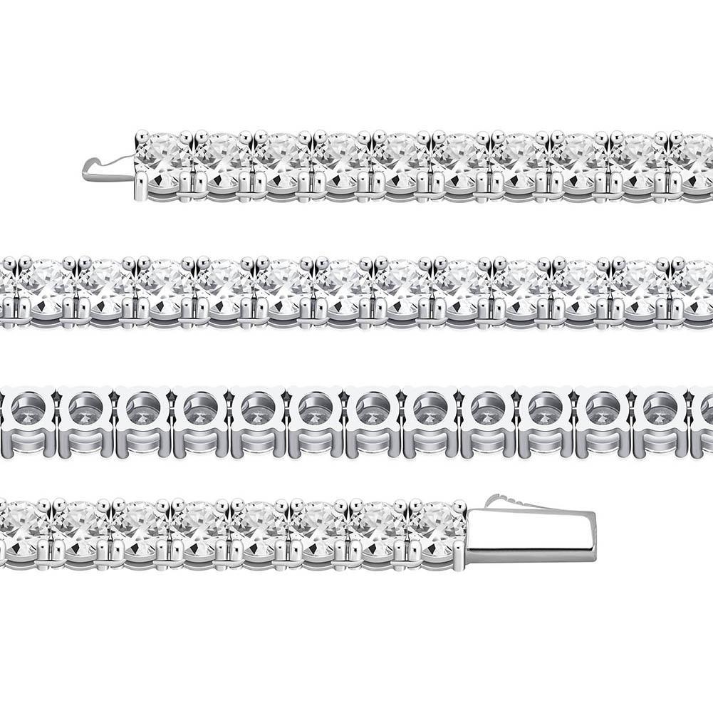 Tennis Bracelet 14K x Sterling Silver - ICECI