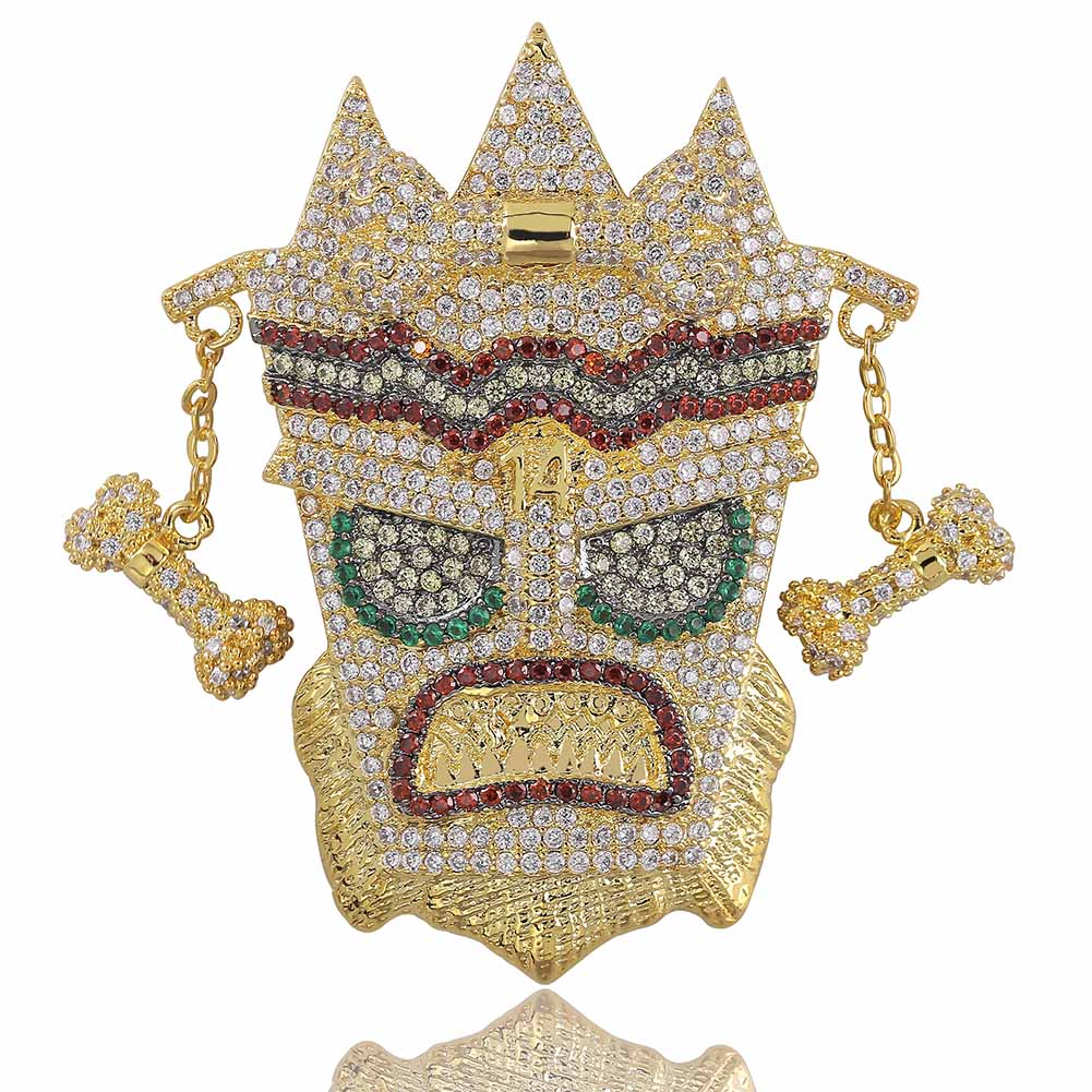 UKA UKA MASK PENDANT 14K - ICECI