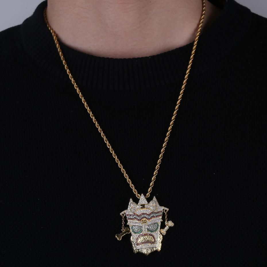 UKA UKA MASK PENDANT 14K - ICECI