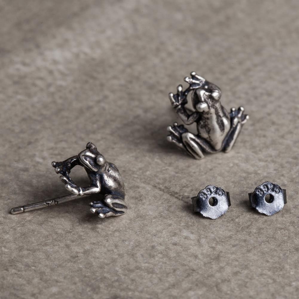 Vintage Frog Stud Earrings x Sterling Silver - ICECI
