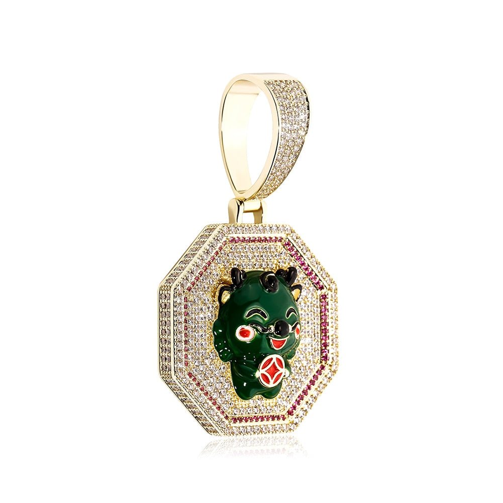 Year Of The Dragon Pendant 14K - ICECI