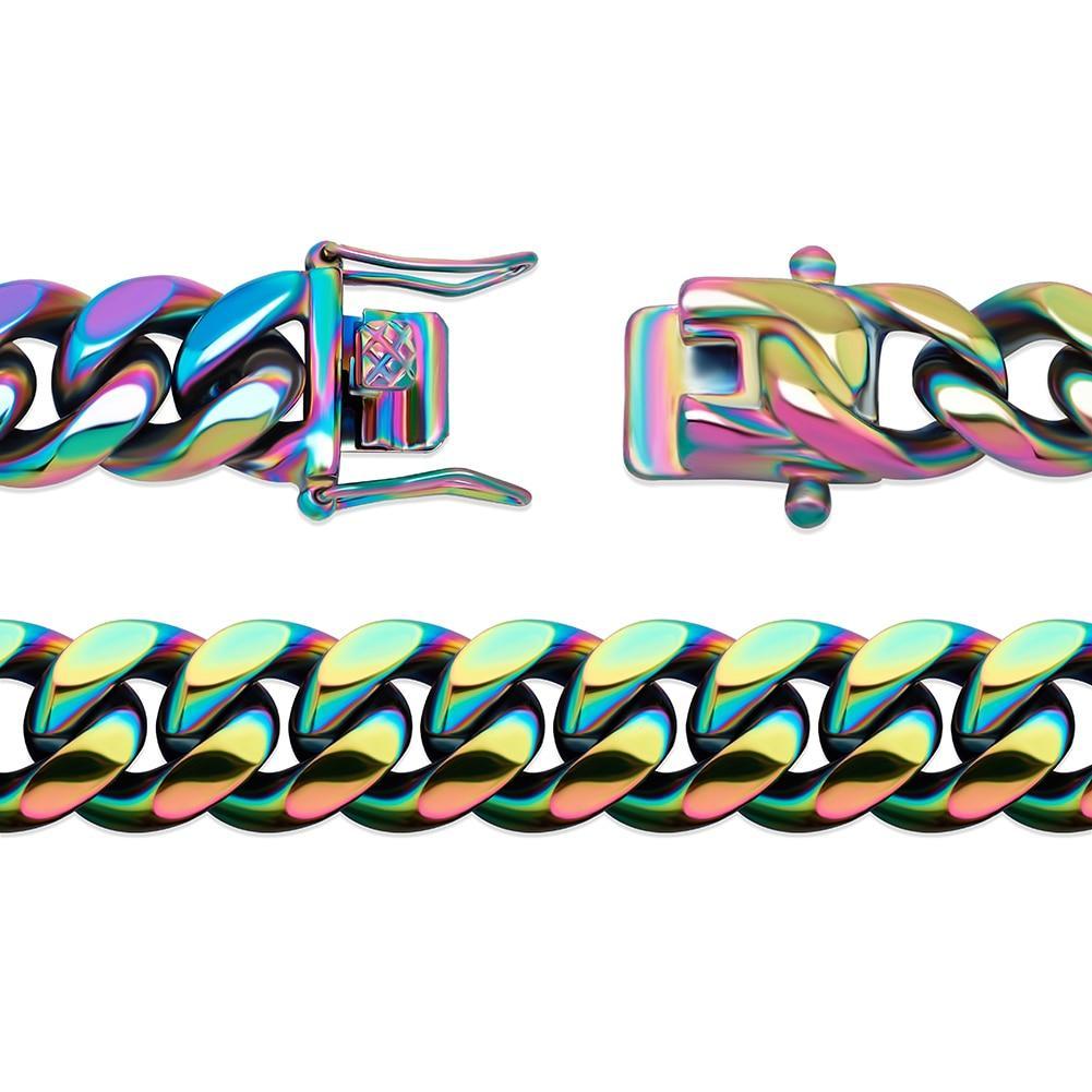 10MM / 14MM GASOLINE CUBAN LINK BRACELET - ICECI