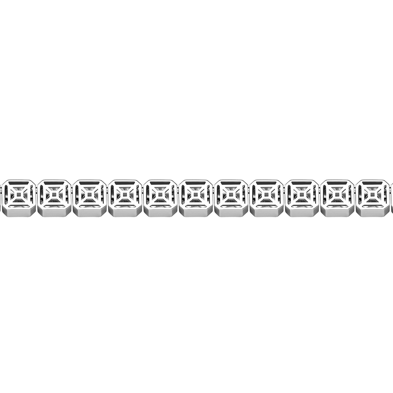 10MM CLUSTERED TENNIS CHAIN 14K - ICECI