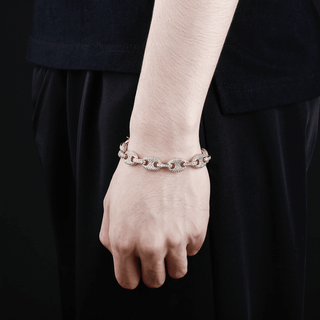 12MM GUCCI LINK BRACELET 18K - ICECI