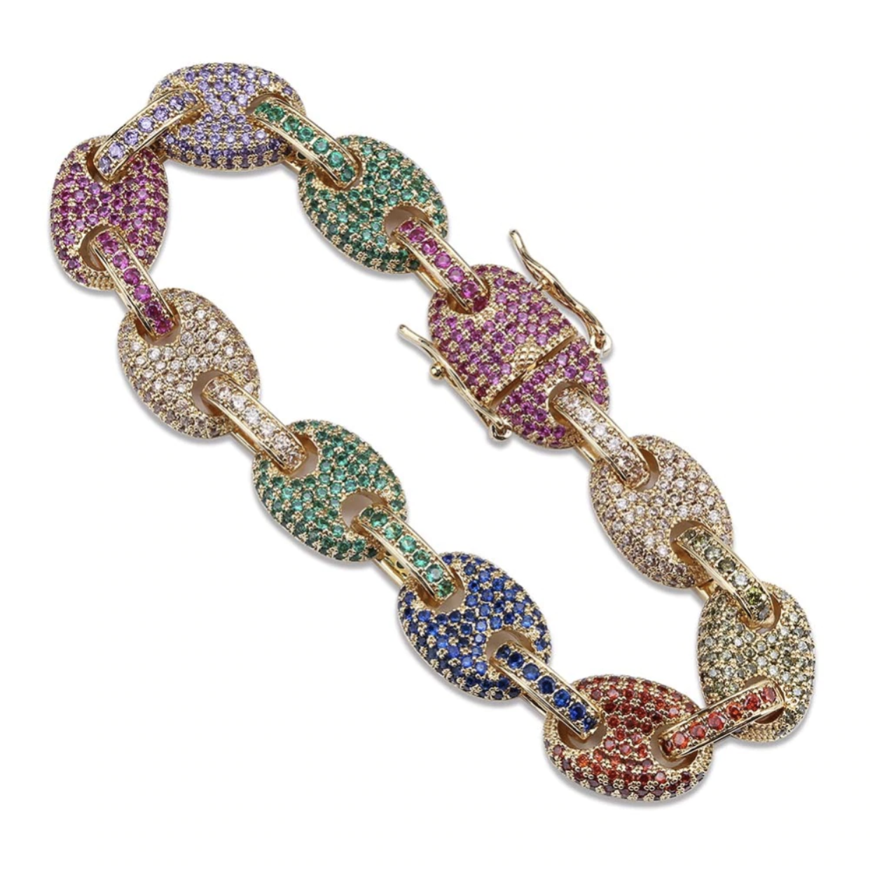 12MM GUCCI LINK BRACELET 18K - ICECI