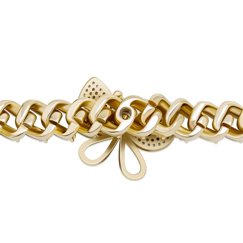 12MM ROTATABLE BUTTERFLY CUBAN NECKLACE 14K - ICECI
