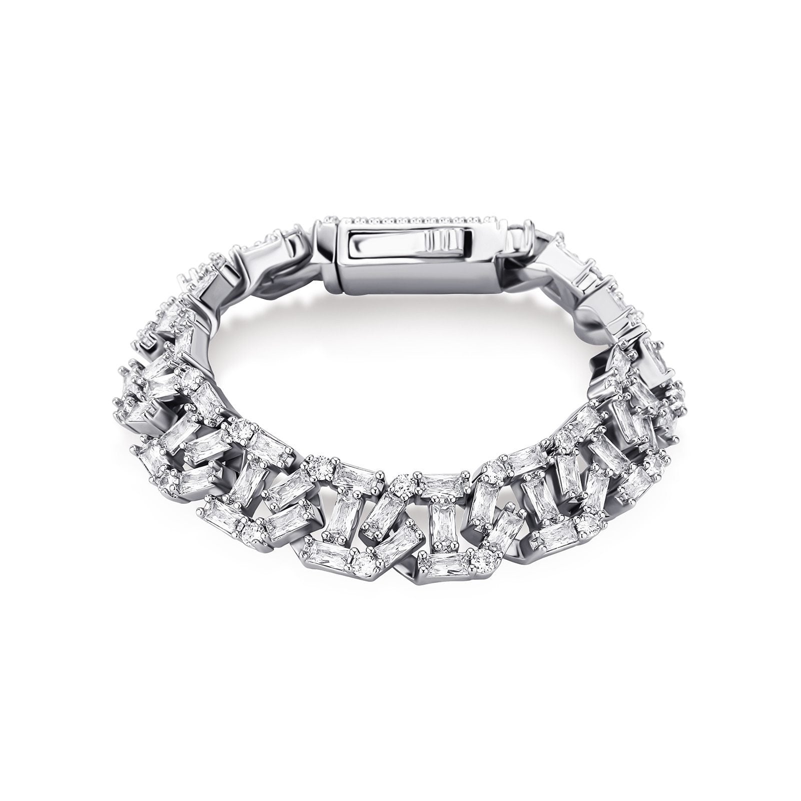 13mm Baguette Mariner Bracelet 14K - ICECI