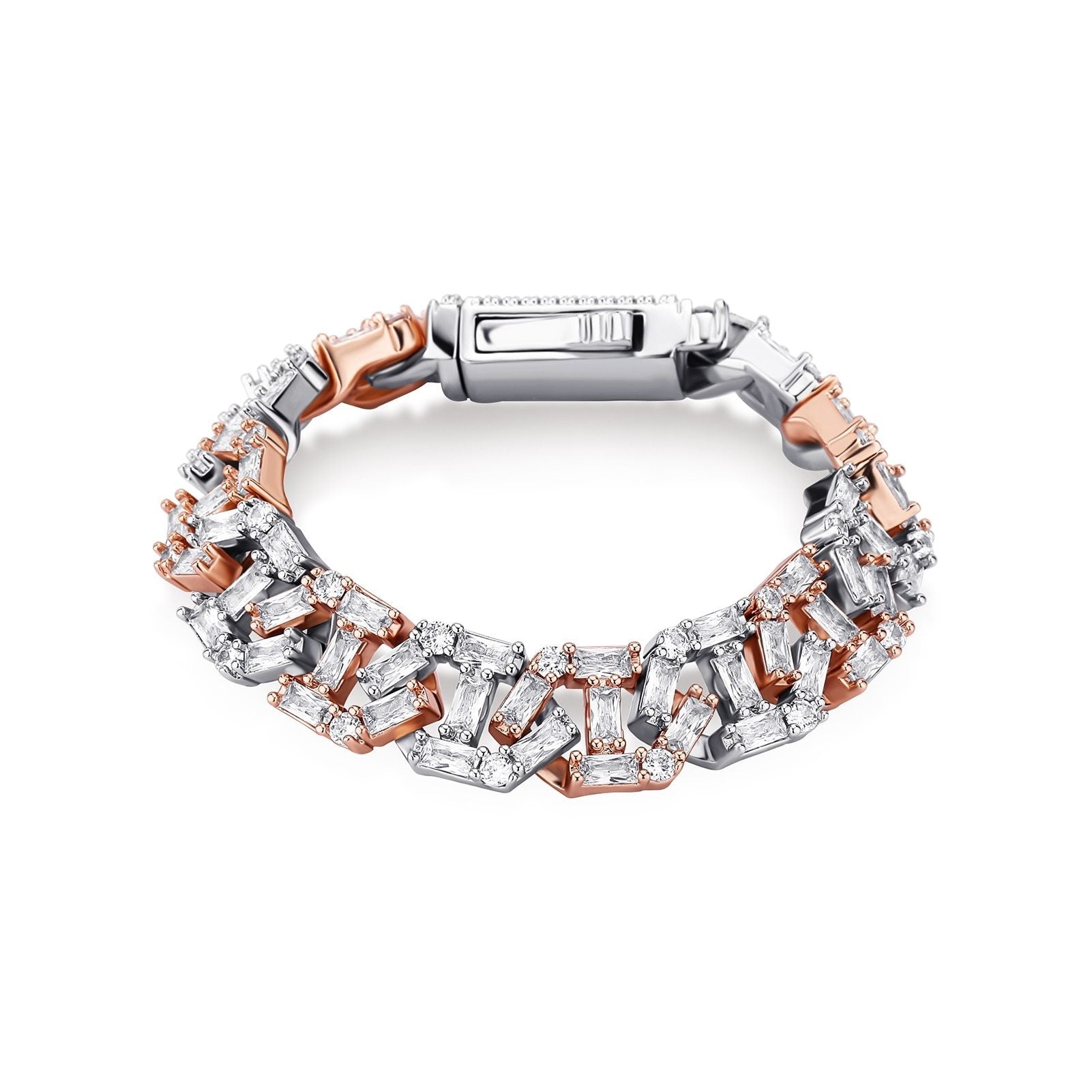 13mm Baguette Mariner Bracelet 14K - ICECI