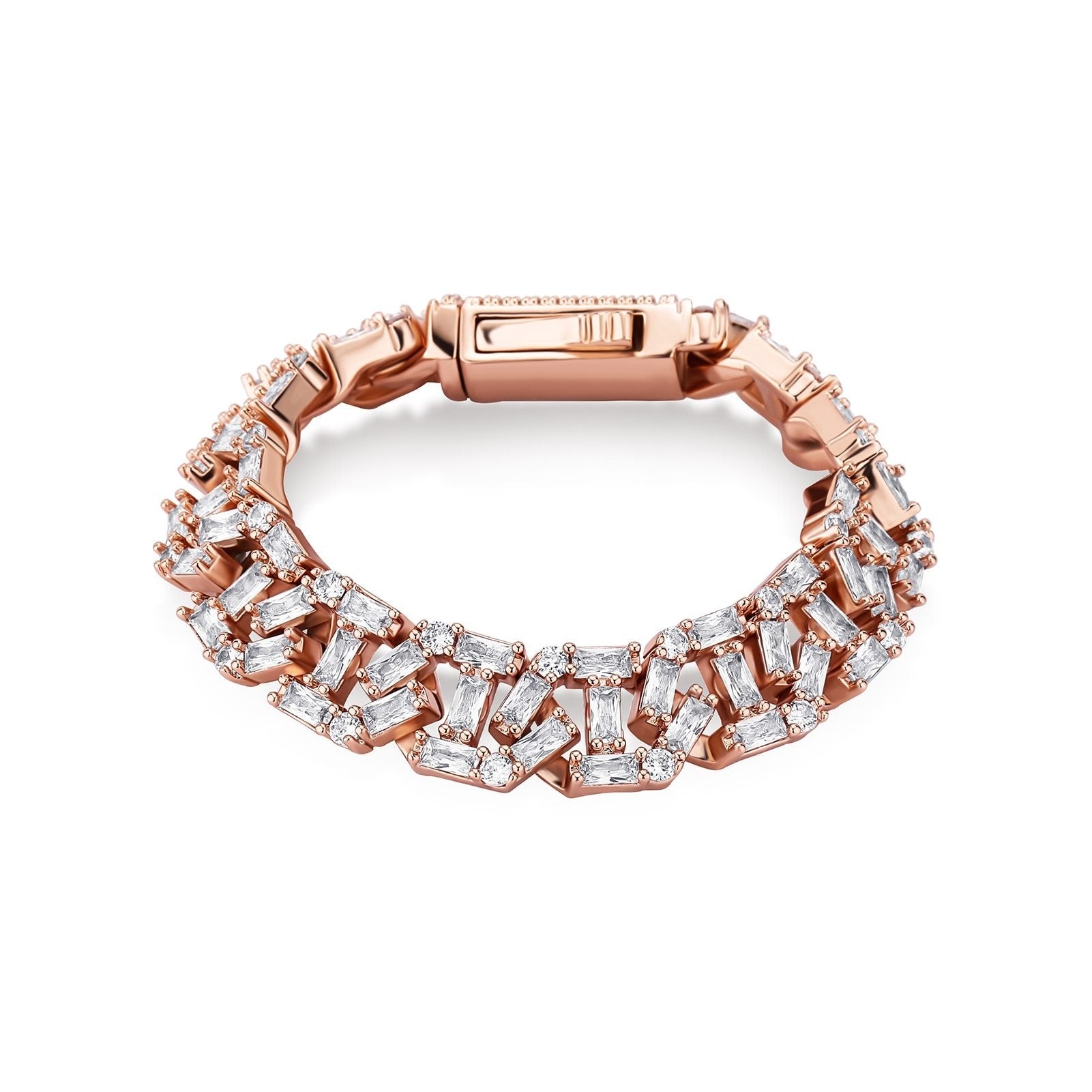 13mm Baguette Mariner Bracelet 14K - ICECI