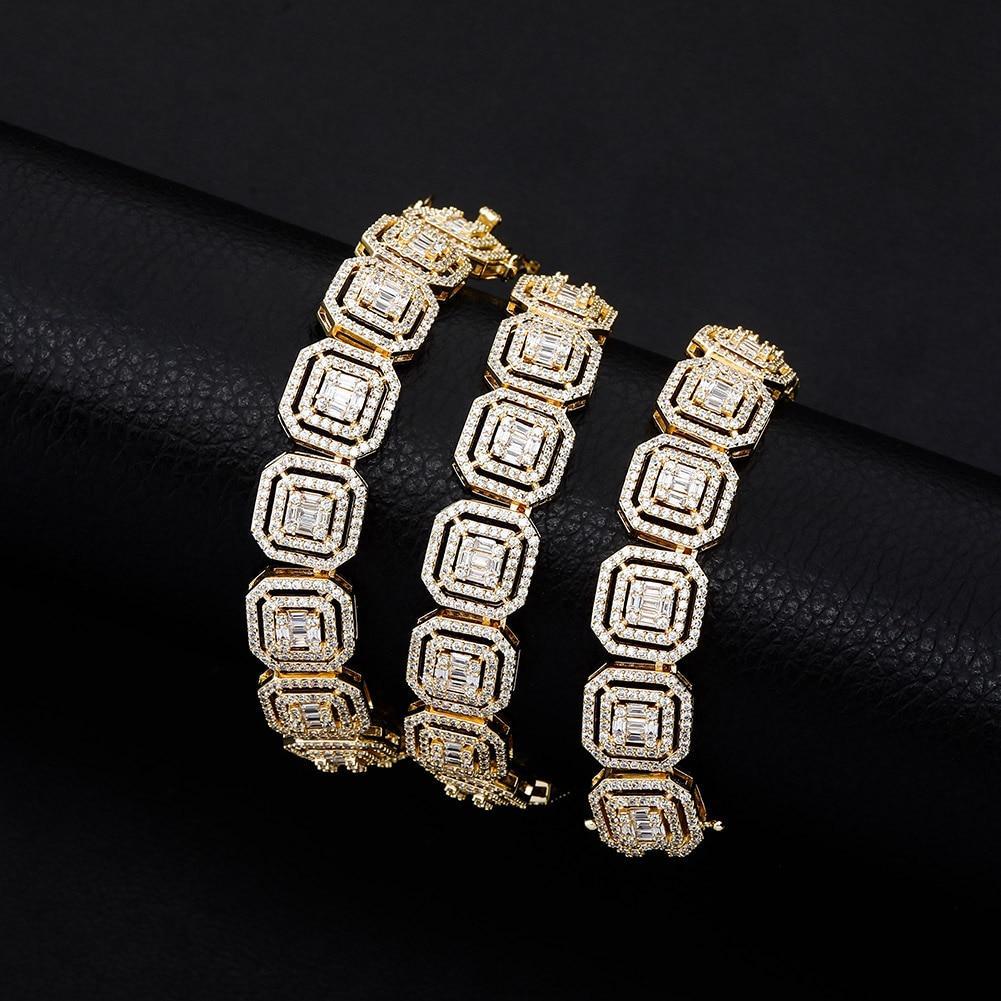 13MM BAGUETTE SOLITAIRE TENNIS CHAIN 14K - ICECI