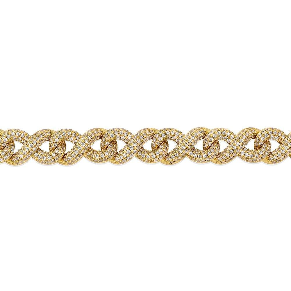 13MM INFINITY BRACELET 14K - ICECI