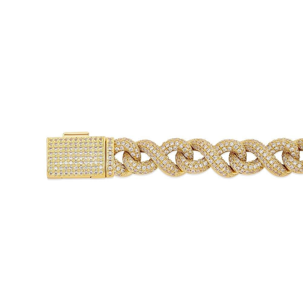 13MM INFINITY BRACELET 14K - ICECI
