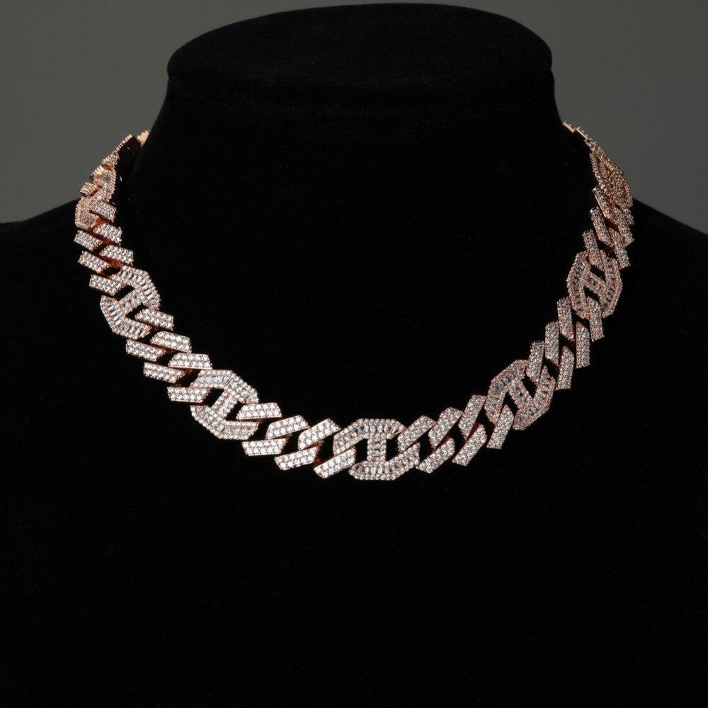 14MM PRONG BAGUETTE GUCCI CURB CHAIN 18K - ICECI