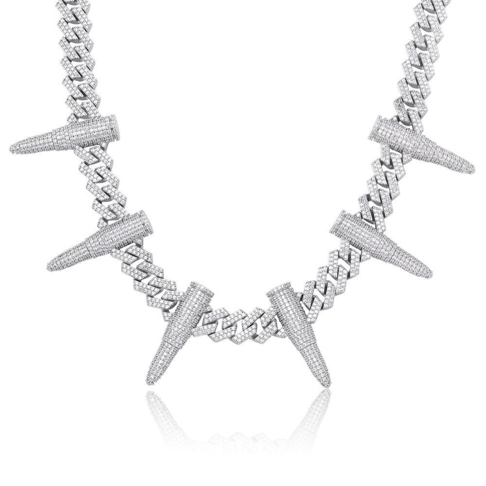 14MM RIVET BULLET CUBAN CHAIN 14K - ICECI