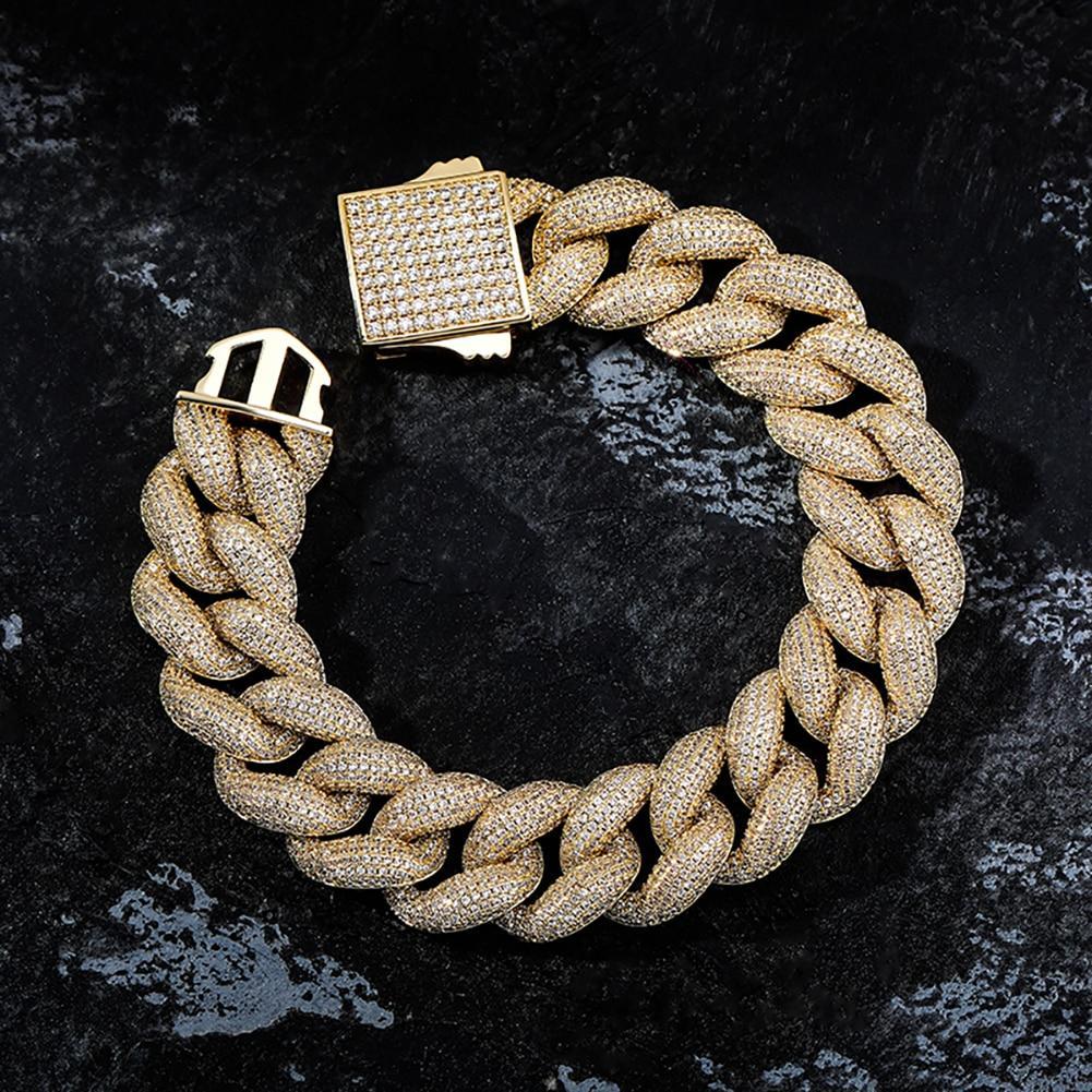18MM ICY CUBAN LINK BRACELET 14K - ICECI