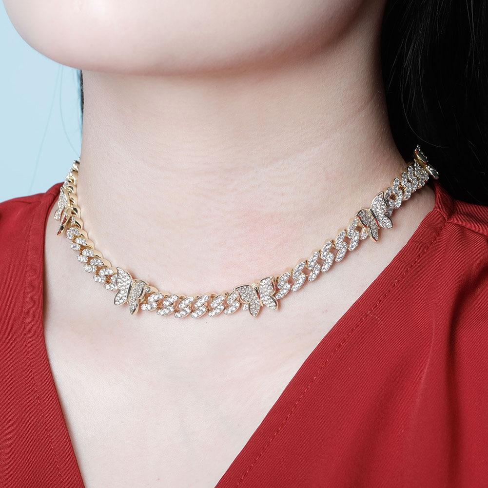 8MM BUTTERFLY CUBAN NECKLACE 14K - ICECI