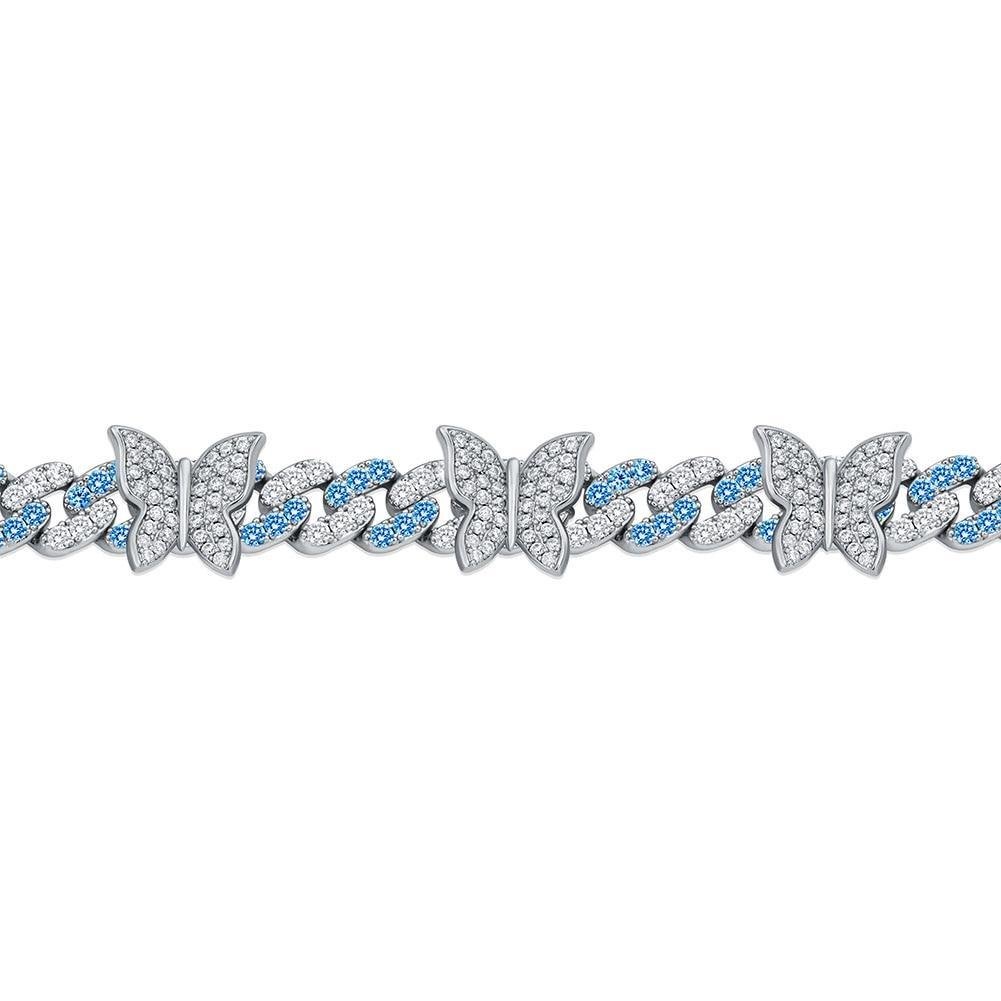 8MM BUTTERFLY CUBAN NECKLACE 14K - ICECI