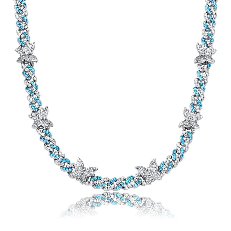 8MM BUTTERFLY CUBAN NECKLACE 14K - ICECI