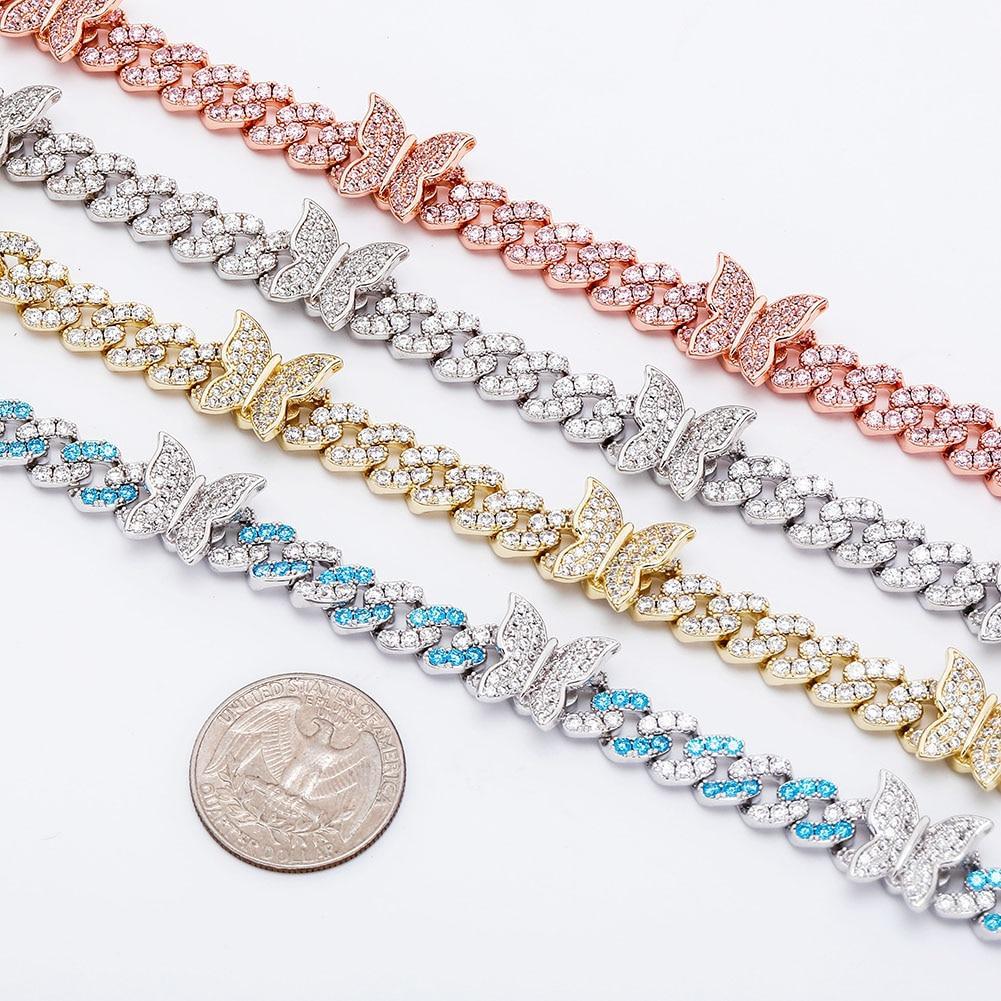 8MM BUTTERFLY CUBAN NECKLACE 14K - ICECI
