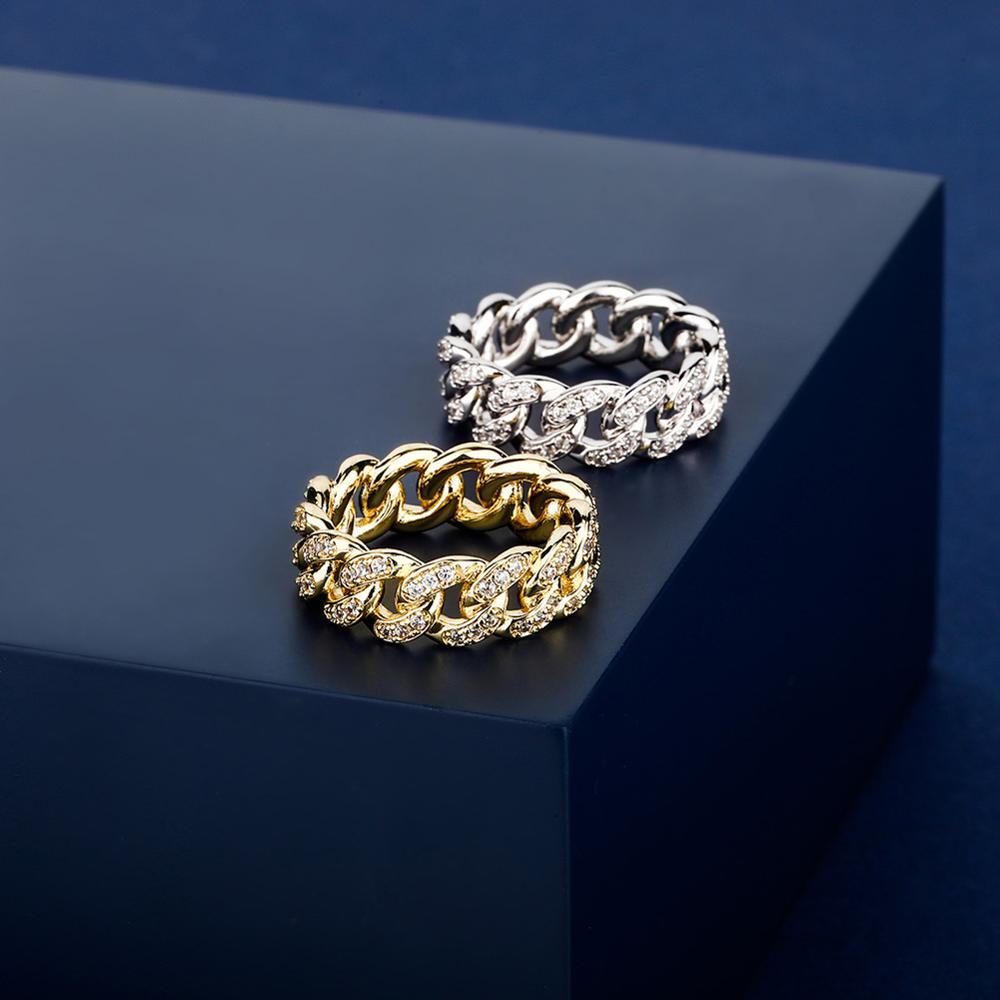 8MM CUBAN RING 14K - ICECI